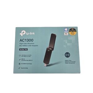 TP-Link Archer T4U AC1300 High Gain Dual Band Wireless MU-Mimo USB Adapter New